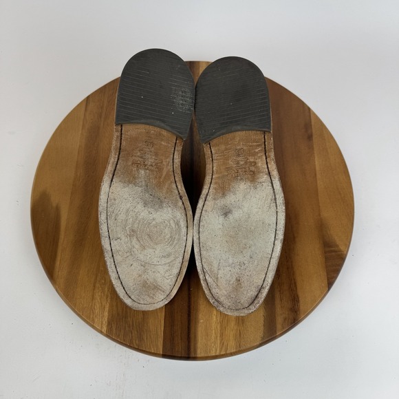 Mens Warfield And Grand Clement‎ Ash Gray Leather Cap Toe Dress Shoes Size 9.5 M - Picture 7 of 8